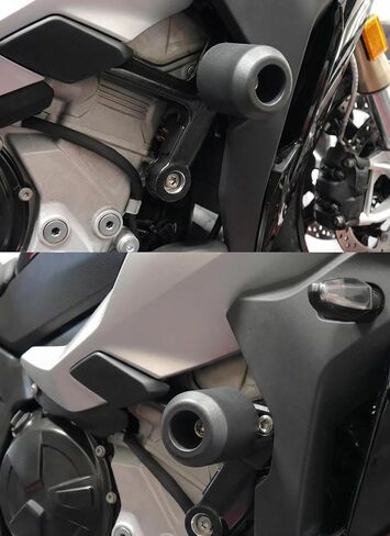 مزلقات إطار الدراجة النارية MZS متوافقة مع S1000XR S1000 XR 2020 2021 2022 2023 2024 2025، وسادة حماية ضد السقوط ضد التصادم بدون قطع من الألومنيوم الأسود in Kuwait