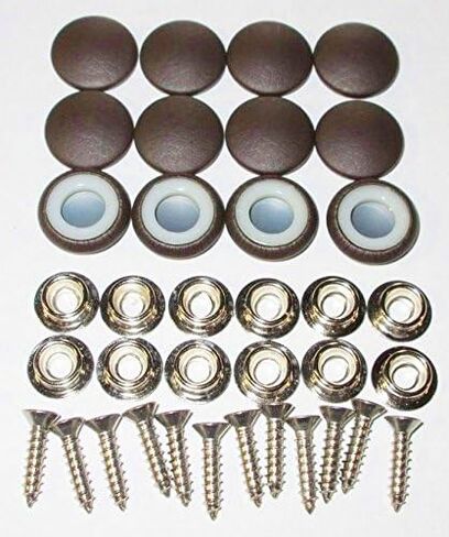 Set of 12 Dura Snap Upholstery Buttons #30 Dark Chocolate Vinyl in Saudi Arabia
