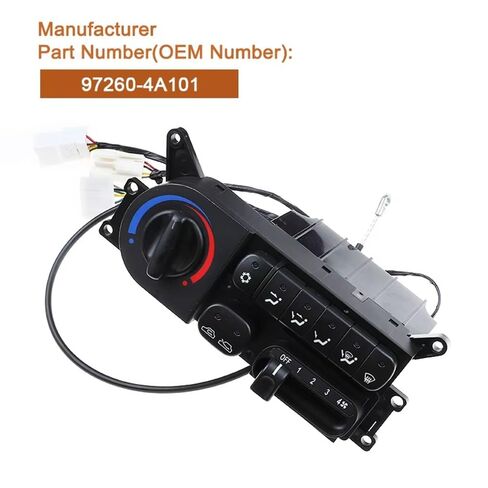 مفتاح Air Con متوافق مع Hyundai for Starex for H1 for I800 for Libero 97260-4A101 972604A101 مفتاح لوحة التحكم في تكييف الهواء للسيارة in Kuwait