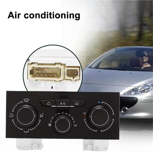 مفتاح Air Con 1607875480 متوافق مع Citroen for C4 6451VN لوحة مفاتيح التحكم في تكييف الهواء للسيارة in Kuwait