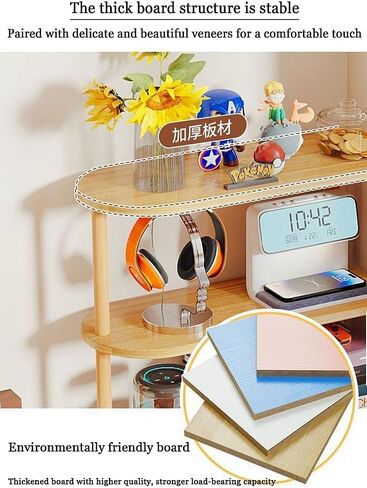 New Vertical Corner Shelf, Simple Desktop Small Bookshelf 3-Tier Clutter and Ornaments Storage Shelf File Organizer Shelf Bookcase in Saudi Arabia
