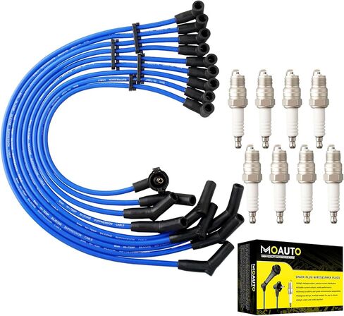 Set of 4 PCS Iridium Spark Plugs with Wire Set 671-4153 55910 8128 RC-TE41 90919-22419 Compatible with Geo Prizm Toyota Corolla 1993-1997 Celica 1994-1997 1.6L 1.8L in Saudi Arabia