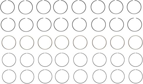 LowPricedAutoParts Piston Ring Set - Cast (Standard Size) | Compatible with Ford 5.9L/360, 6.4L 390, 6.7L/410 OHV V8 16V Engines in Kuwait