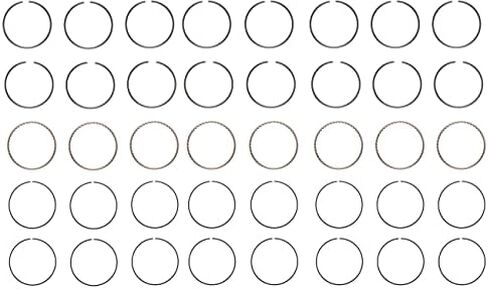 LowPricedAutoParts Piston Ring Set - Cast (Standard Size) | Compatible with Ford 5.9L/360, 6.4L 390, 6.7L/410 OHV V8 16V Engines in Kuwait