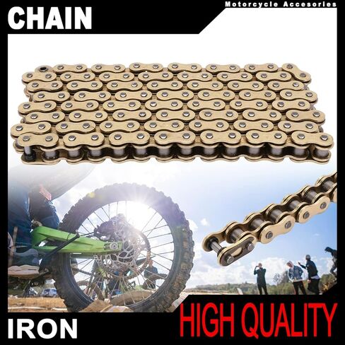 JFG RACING Motorcycle 420 Chain for Surron Light Bee,106 Links Gold O-ring Drive Chain for Sur Ron Light Bee X and S in Kuwait