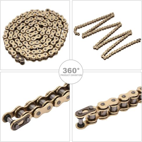 JFG RACING Motorcycle 420 Chain for Surron Light Bee,106 Links Gold O-ring Drive Chain for Sur Ron Light Bee X and S in Kuwait