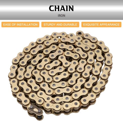 JFG RACING Motorcycle 420 Chain for Surron Light Bee,106 Links Gold O-ring Drive Chain for Sur Ron Light Bee X and S in Kuwait
