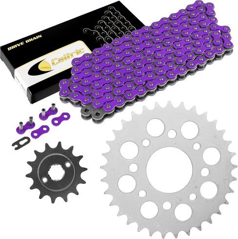 Caltric Drive Chain and Sprockets Kit Compatible with Honda CMX250C Rebel 250 1996 1997 1998 1999-2016 in Kuwait