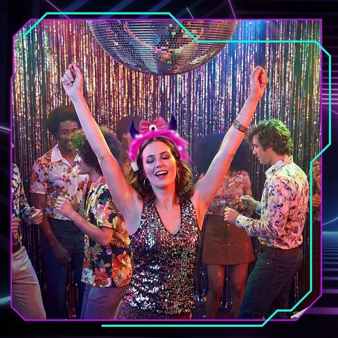 عصابة رأس Juexica Light up Monster مع الأذنين والعين، أغطية رأس ملونة فخمة، ملحقات أزياء حفلات Monster Party in Kuwait
