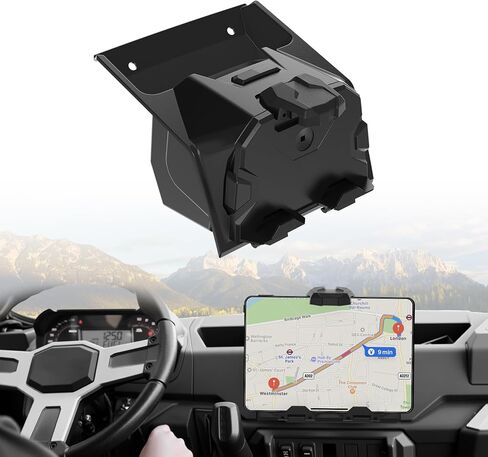 Electric Device Tablet Holder for Polaris Ranger XP 1000, Adjustable UTV Phone/GPS Mount with Storage Box, Dash Mount Storage for Polaris Ranger 1000 XP Crew Diesel 2018-2025 Accessories in Kuwait