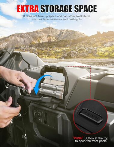 Electric Device Tablet Holder for Polaris Ranger XP 1000, Adjustable UTV Phone/GPS Mount with Storage Box, Dash Mount Storage for Polaris Ranger 1000 XP Crew Diesel 2018-2025 Accessories in Kuwait