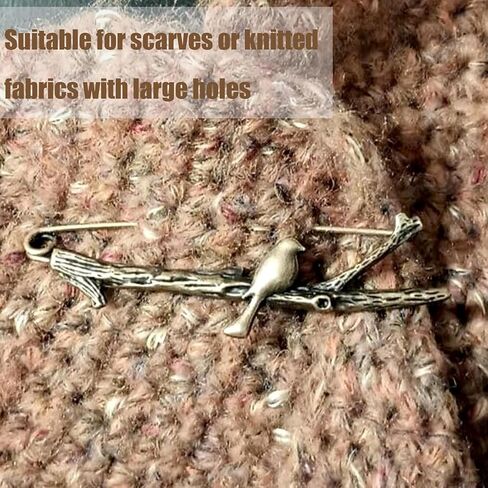 6PCS Extra Large Decorative Safety Pins for Clothing, Vintage Brooch Pins for Women, Giant Retro Sweater Lapel Pins (Bronze) – Fashion Jewelry Accessories for Scarves, Hats, DIY Crafts in Saudi Arabia
