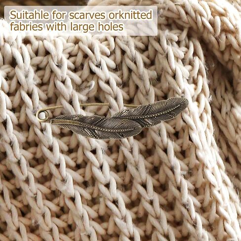 6PCS Extra Large Decorative Safety Pins for Clothing, Vintage Brooch Pins for Women, Giant Retro Sweater Lapel Pins (Bronze) – Fashion Jewelry Accessories for Scarves, Hats, DIY Crafts in Saudi Arabia