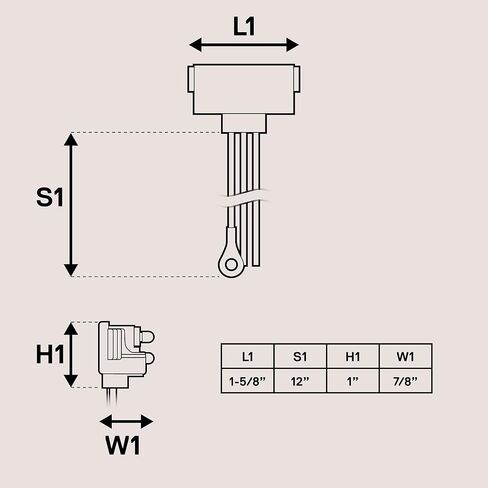 TRUE MODS LED Taillight 90 Degree PL-3 3-Pin Plug [Easy Installation] [Fits 4" Round Taillights] [Fits 6" Oval Taillights] - Connector for Trailers RV & Trucks Turn Stop Brake Reverse Parking Lights in Kuwait
