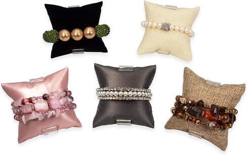 5 Pack - 2 1/4" x 2 1/4" Acrylic Watch/Bracelet/Bangle Pillow Display Stand in Kuwait