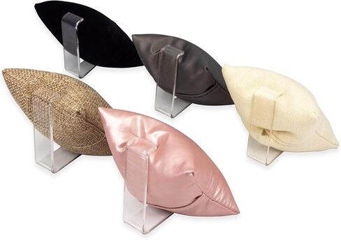 5 Pack - 2 1/4" x 2 1/4" Acrylic Watch/Bracelet/Bangle Pillow Display Stand in Kuwait