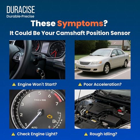 مستشعر موضع عمود الحدبات DURACISE متوافق مع 1998-2011 Toyota Corolla وCamry وHighlander وRAV4 و2002-2006 Lexus ES300 وES330 وRX300 وRX330 وScion tC xB & Pontiac Vibe | تصنيع المعدات الأصلية #90919-05026 in Kuwait