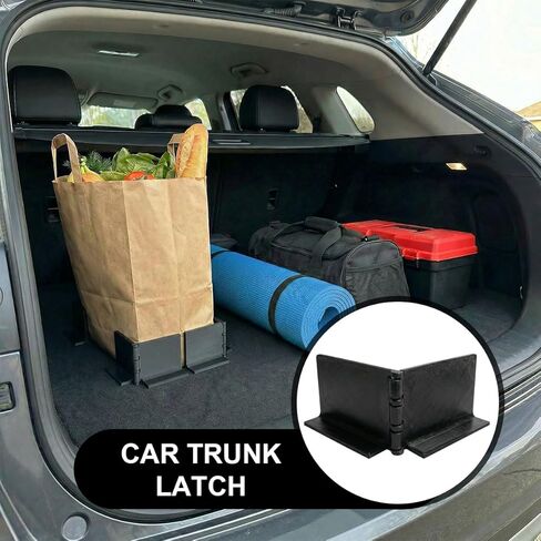 2PCS Car Trunk Cargo Organizer Block, Adjustable Automotive Cargo Dividers, Anti-Slip Trunk Stabilizers, Universal Vehicle Cargoes Fixing Bracket Accessories for SUV, Sedan, Truck(Black) in Saudi Arabia