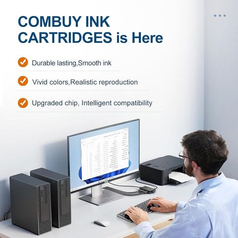 PG-240XL CL-241XL Ink Cartridges Compatible for Canon 240XL 241XL Combo Pack Work with PIXMA MG3620 MG3600 TS5120 MG3520 MG3220 MG2120 MG4220 MX392 MX452 MX522 Printer (1 Black,1 Tri-Color) in Saudi Arabia