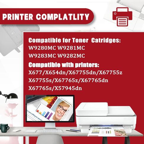 تعمل أسطوانات التصوير باللون الأرجواني W9283MC مع طابعات HP LaserJet Enterprise Flow MFP X677dn MFP X654dn MFP X57945dn in Kuwait