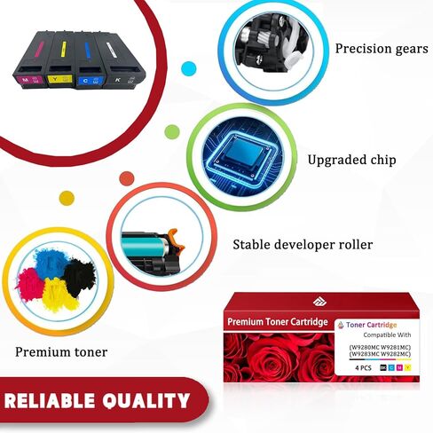 تعمل أسطوانات التصوير باللون الأرجواني W9283MC مع طابعات HP LaserJet Enterprise Flow MFP X677dn MFP X654dn MFP X57945dn in Kuwait