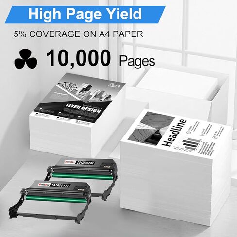 وحدة طبل Phaser 3260 3215 المتوافقة - قطعتان بديلتان لحبر الطابعة Xerox 101R00474 3215 لحبر الطابعة Xerox Phaser 3260 3260DNI 3260DI 3052 WorkCentre 3215 3225 3215NI 3225DNI in Kuwait
