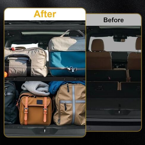 مجموعة سلة رفوف البضائع الداخلية متوافقة مع Toyota Land Cruiser LC250 Prado J250 2024 2025، منظم سلة الأمتعة بلوحة النافذة in Kuwait