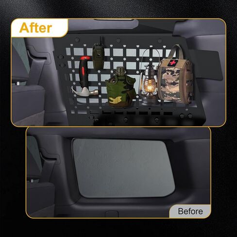 مجموعة سلة رفوف البضائع الداخلية متوافقة مع Toyota Land Cruiser LC250 Prado J250 2024 2025، منظم سلة الأمتعة بلوحة النافذة in Kuwait