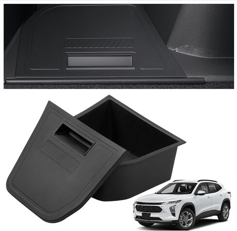 MIKKUPPA Trunk Organizer with Lid - Replacement for 2024 2025 Chevy Chevrolet Trax Accessories, ABS & TPE Waterproof Rear Trunk Side Storage Bin (Left Side) in Kuwait