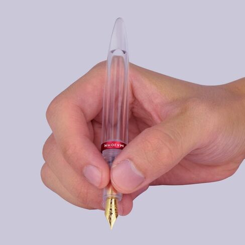 Moonman MAJOHN M2 Fountain Pen, Clear Transparent Acrylic, Eye Dropper Filling, Large-Capacity Ink Storing, Writing Calligraphy Pen Gift Set (Extra Fine Nib) in Saudi Arabia