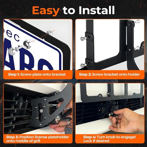 Front License Plate Holder Compatible with 2017-2023 Tesla Model 3, 2020-2024 Tesla Model Y, No Drill Front License Plate, Anti-Theft Design, Direct Installation in Saudi Arabia