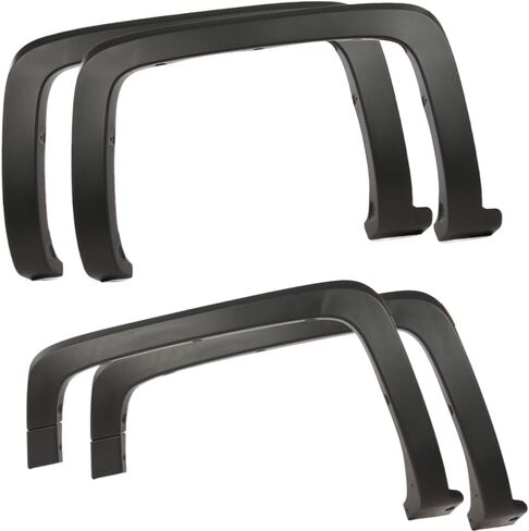 CNNELL 4 قطع Fender Flares نمط المصنع متوافق مع Chevy Silverado 1500 2014-2018 و2500 3500HD 2015-2019 تناسب فقط الطرز ذات السرير الجانبي. ليس للطرز المزدوجة in Kuwait