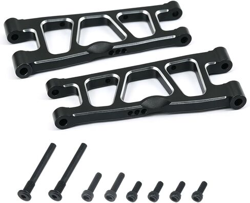 Hobby Aluminum Front and Rear Knuckle Arm Set Steering Set for ARRMA Mini Kraton 3S Speed Truck-ARA2508 Upgrades - Purple (Black Arm Set) in Saudi Arabia