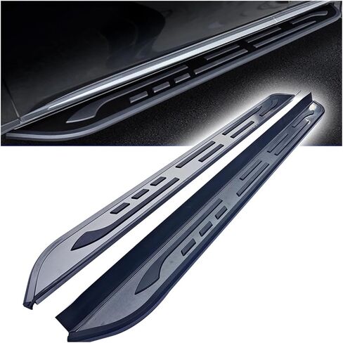 2 قطعة خطوة جانبية متوافقة مع أودي Q7 2006-2015 لوحة الجري Nerf Bar دواسة الألومنيوم (مع الأقواس) in Kuwait
