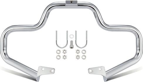 MoKitDora 1.5 بوصة Dyna Engine Guard Moustache Highway Crash Bar for Harley 2006-2017 Street Bob FXDB Fat Bob FXDF Low Rider FXDL FXDWG FXDC موديلات، أسود لامع in Kuwait