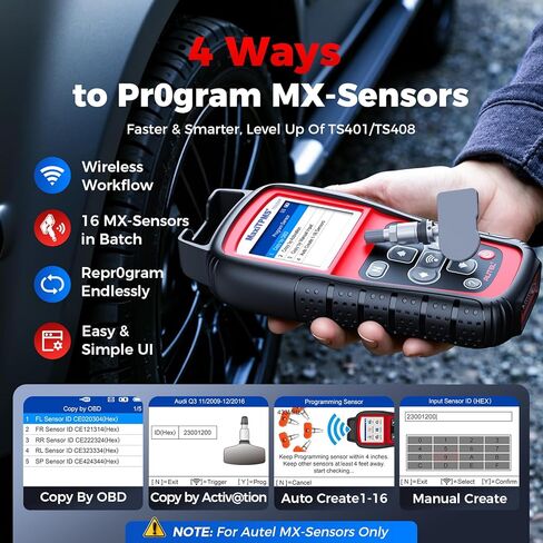 Autel TPMS Programming Tool TS508WF, TPMS Reset Tool with Lifetime Free Updates, WiFi Version of TS408 TS508 TS501 TS601, Activate Relearn Diagnose All TPMS Sensors, TPMS Scan Tool for Pros & DIYers in Kuwait