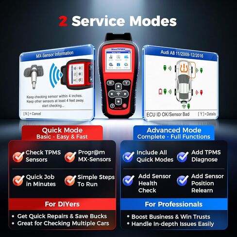 Autel TPMS Programming Tool TS508WF, TPMS Reset Tool with Lifetime Free Updates, WiFi Version of TS408 TS508 TS501 TS601, Activate Relearn Diagnose All TPMS Sensors, TPMS Scan Tool for Pros & DIYers in Kuwait
