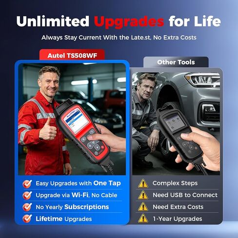 Autel TPMS Programming Tool TS508WF, TPMS Reset Tool with Lifetime Free Updates, WiFi Version of TS408 TS508 TS501 TS601, Activate Relearn Diagnose All TPMS Sensors, TPMS Scan Tool for Pros & DIYers in Kuwait