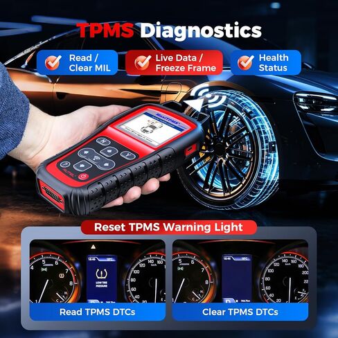Autel TPMS Programming Tool TS508WF, TPMS Reset Tool with Lifetime Free Updates, WiFi Version of TS408 TS508 TS501 TS601, Activate Relearn Diagnose All TPMS Sensors, TPMS Scan Tool for Pros & DIYers in Kuwait
