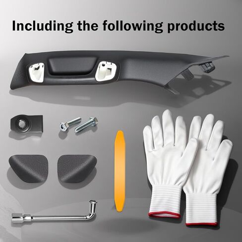 Driver Side A-Pillar Grab Handle Compatible with 2016-2023 Toyota Tacoma 3rd Gen, OEM-Style Texture Grab Handle for Toyota Tacoma Accessories, No Creaking Easy Install, Black, ABS Material in Saudi Arabia