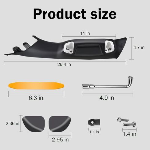 Driver Side A-Pillar Grab Handle Compatible with 2016-2023 Toyota Tacoma 3rd Gen, OEM-Style Texture Grab Handle for Toyota Tacoma Accessories, No Creaking Easy Install, Black, ABS Material in Saudi Arabia