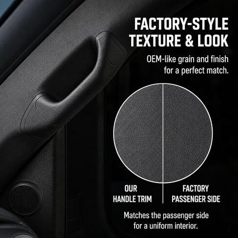 Driver Side A-Pillar Grab Handle for Toyota Tacoma 3rd Gen (2016-2023) - OEM Style, Airbag Tested, Noise-Free, Easy Install (Black) in Saudi Arabia