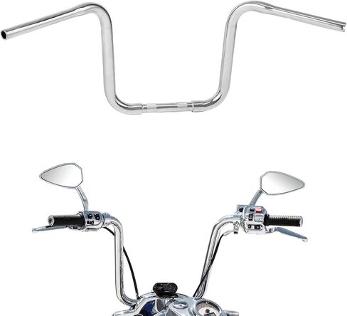 CUSTOM CHROME CCI 11" Rise 1-1/4" Standard Ape Hanger Handlebar Fit For Harley Dyna Forty Eight Freewheeler Heritage Softail Road King Night Train Roadster Sportster 1100 1200 Iron 883 in Kuwait