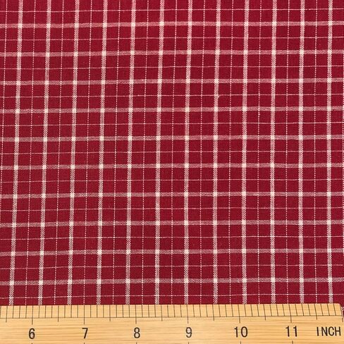 Red Striped Fabric 100% Cotton for Holiday Decor Festive Craft Christmas Ornament Patchwork Homespun (57“ Wide, 1 Yard Pre-Cut) in Kuwait