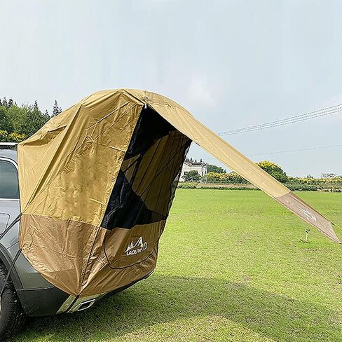 SUV Tailgate Tent with Awning, Waterproof Tailgate Shade Awning, Universal SUV Camping Tent Rear Sunshade Canopy, Car Hatchback Truck Roof Canopy Sun Shade Privacy Shelter for Outdoor Travel in Saudi Arabia