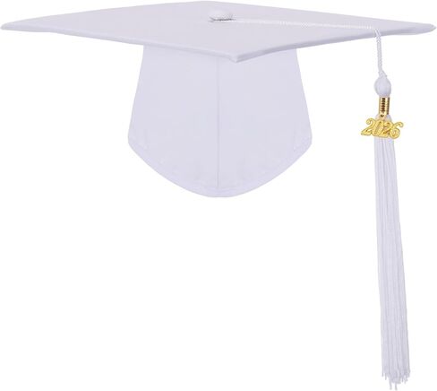 Unisex Adult Matte Graduation Cap with 2024 Tassel for High School and Bachelor in Saudi Arabia