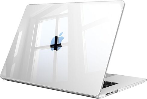 Fintie Case for MacBook Air 15 Inch A3114 A2941 (2023 2024 Release) - Protective Snap On Hard Shell Cover for MacBook Air 15.3" M2 M3 Chip with Liquid Retina Display and Touch ID, Crystal Clear in Kuwait