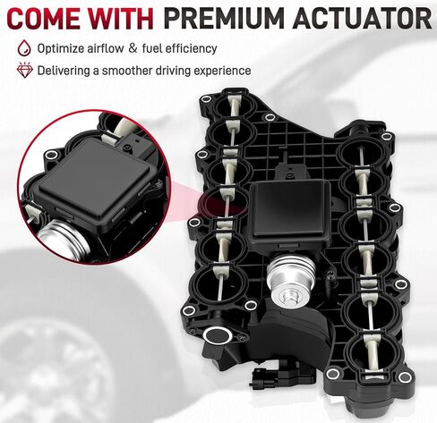 68492577AA Engine Intake Manifold with Gasket and Control Actuator Compatible with 2014-2018 Ram 1500 2014-2019 Jeep Grand Cherokee 3.0L V6 turbo diesel engine Replace#68211167AA 68211167AB 68211167AC in Kuwait