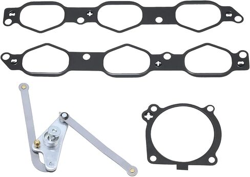 Intake Manifold Gasket with Air Flap Runner Lever Repair Kit Compatible with Mercedes Benz M272 V6 M273 V8 C230 C300 C350 E350 E280 GLK350 ML450 S400 SLK300 R350 V6 272, Replace 2721402401 2721402201 in Kuwait
