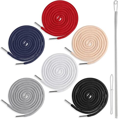 12Pcs Drawstring Replacement Cords, Sweatshirt Drawstring Replacement Cord Hoodie String Replacements with Drawstrings Threader Tools Hoodie Strings for Pants Shorts 48in in Kuwait